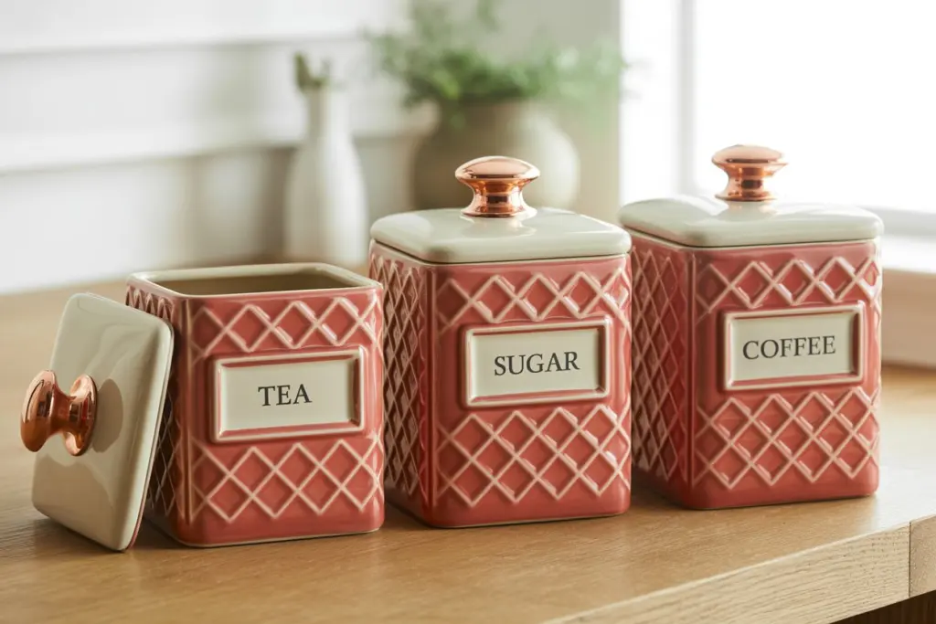 Kitchen Countertop Decoration: How to Elevate Your Kitchen carefully and creatively 2 Functional Display with Canisters