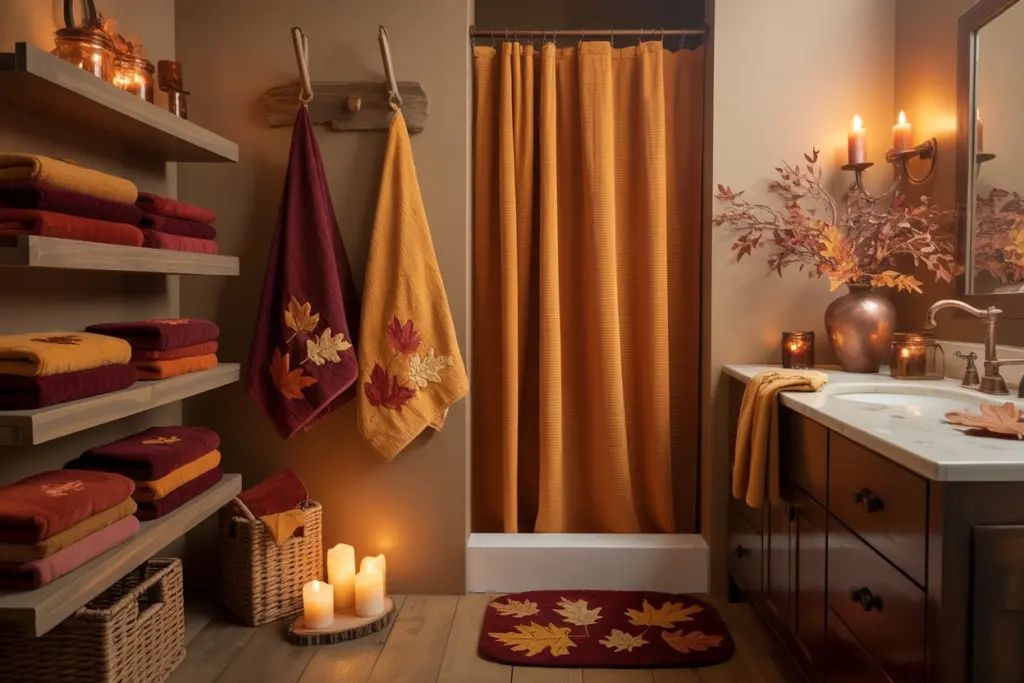 Bathroom accessories: bath linen & bathroom textiles