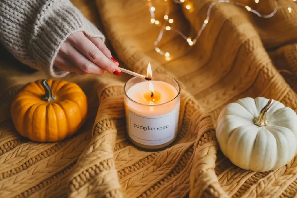 Fall-inspired Candles for Fall Decoration