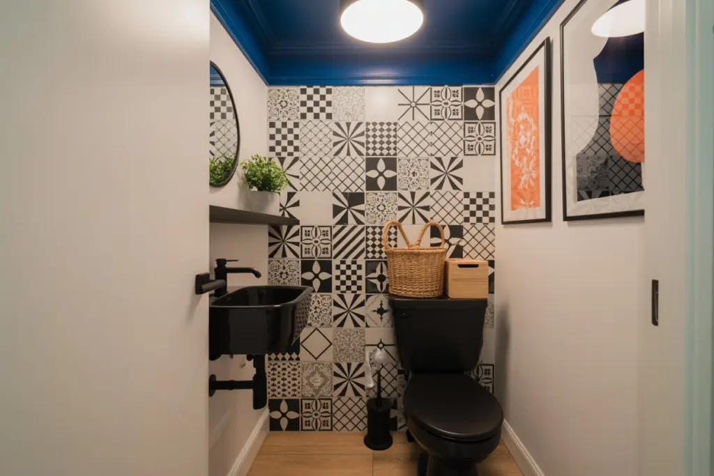 Toilet design: 20 amazing Decorative Ideas to impression you 15 Cement Tile