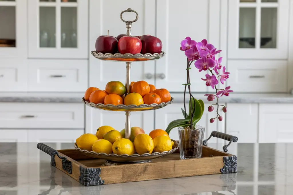 Kitchen Countertop Decoration: How to Elevate Your Kitchen carefully and creatively 7 Refresh the space with fresh fruit