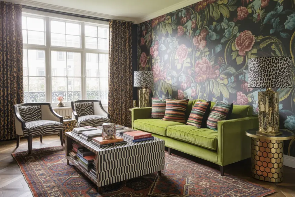 How To Use The Maximalist Style For A Color And Personality Explosion 7 Eclectic Pattern in Maximalist style