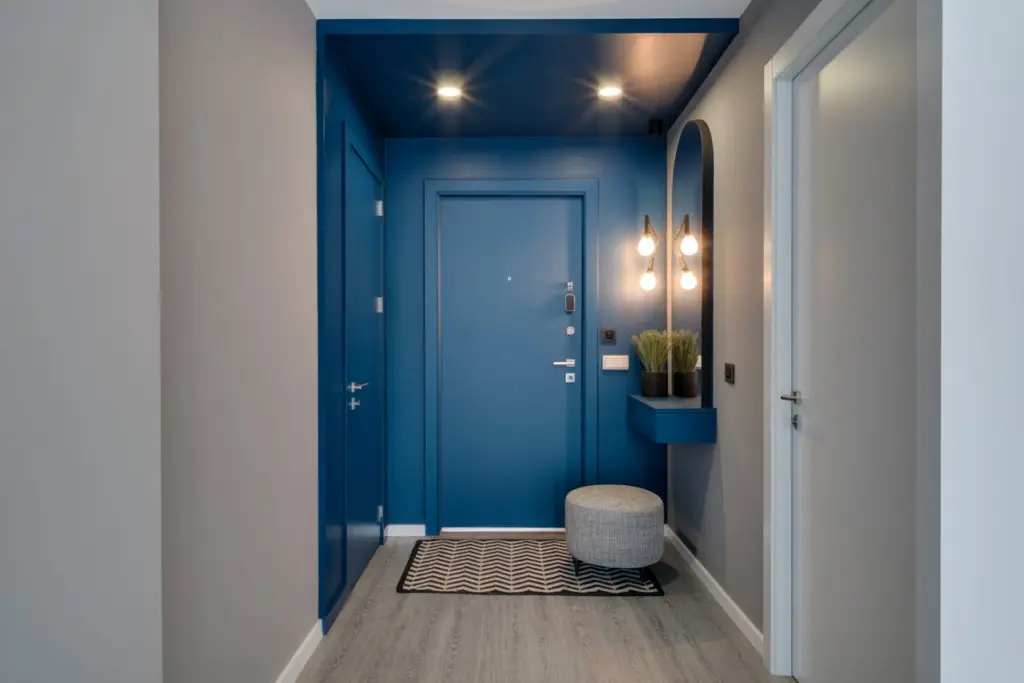 Dark blue door color