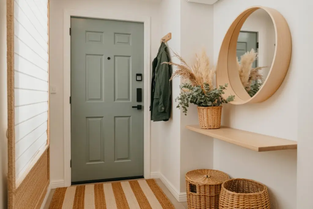 Match your existing color palette with your door paint color
