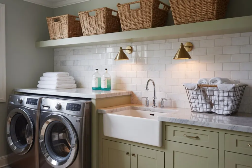 Laundry Room Decoration: How to Combining Functionality and Style 6 A country-style laundry room in my home