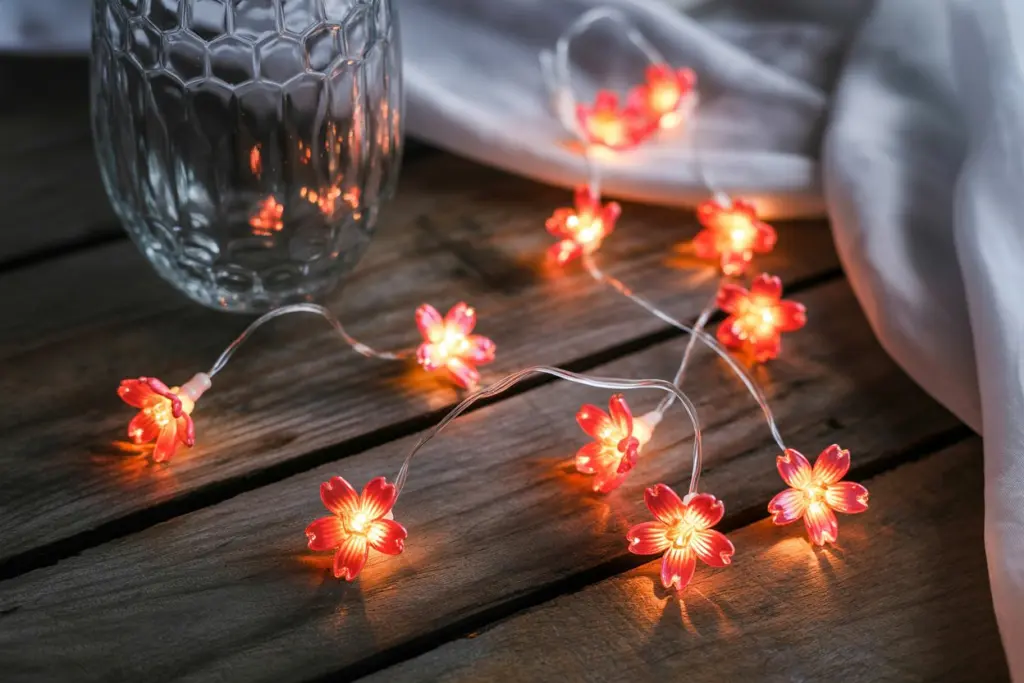 Red string lights