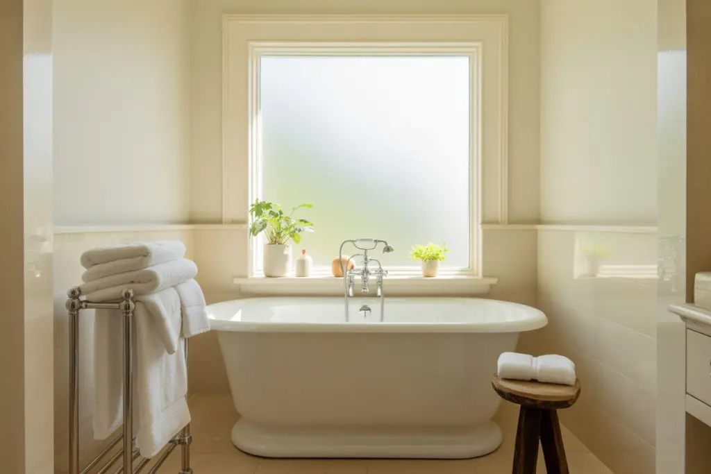 How to select the right ceiling color for your home 19 cozy bathroom with light walls with a light or slightly lighter ceiling