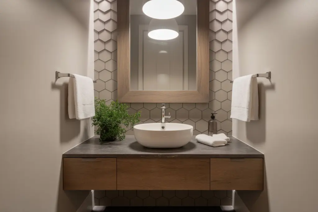 Find how to create an elegant powder room 8 Contemporary powder room