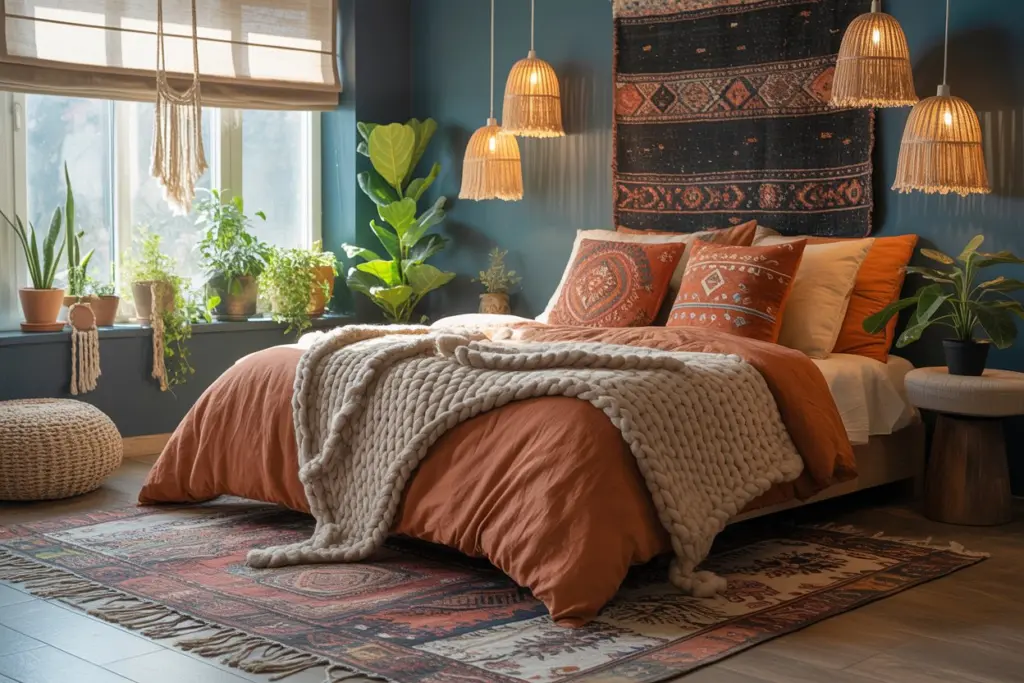 How to succeed an elegant Boho bedroom 16 Bohemian bedroom decor