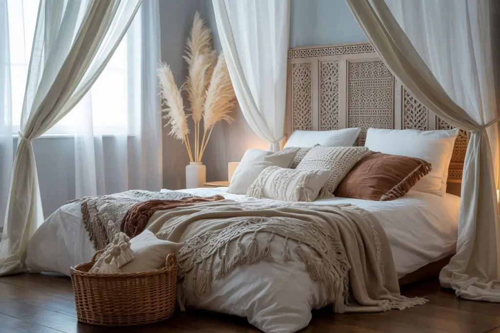 How to succeed an elegant Boho bedroom 4 Key elements of the Boho style