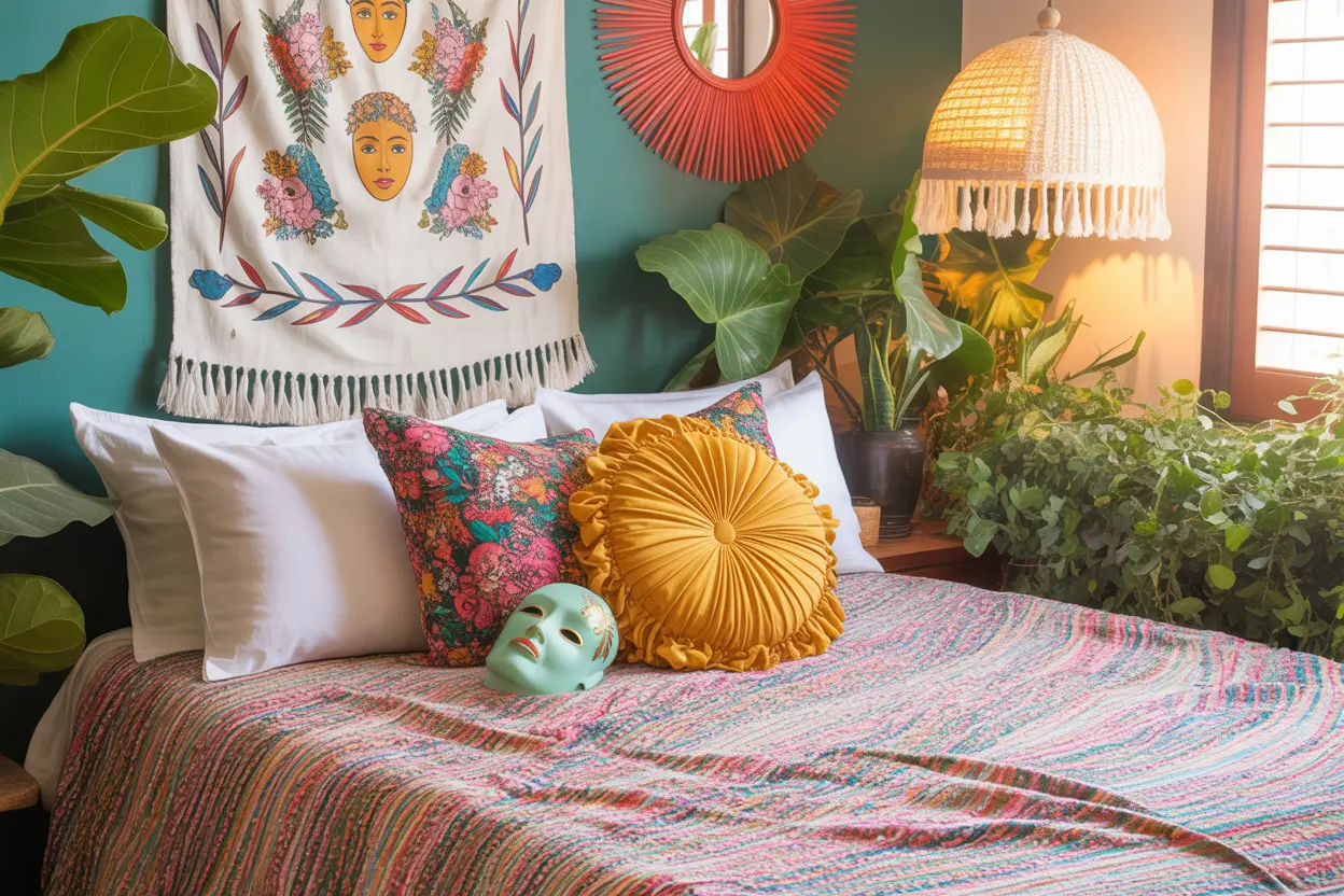 How to succeed an elegant Boho bedroom
