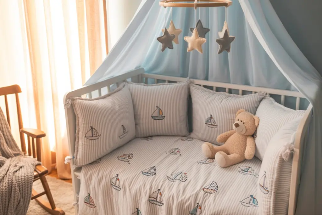 The ultimate guide to decorating a baby boy nursery 14 Boy nursery Bedding