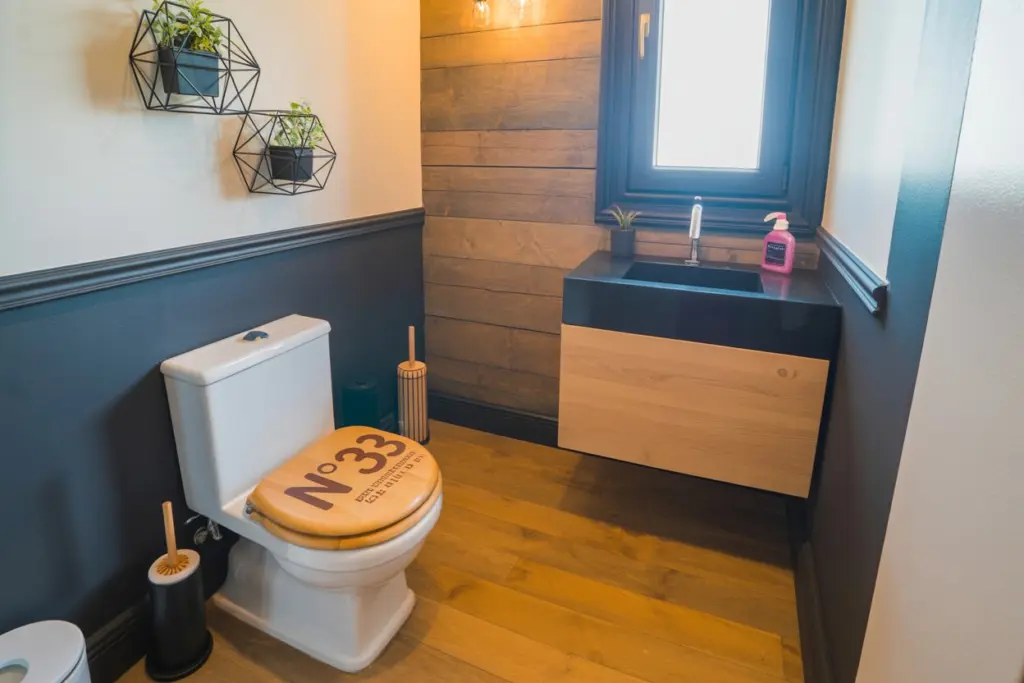 Toilet design: 20 amazing Decorative Ideas to impression you 14 Use Wall cladding tile in toilet design