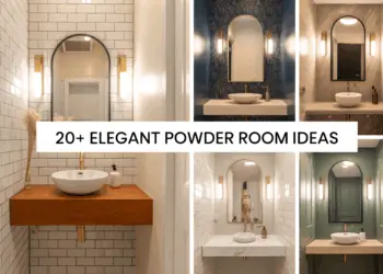 Find how to create an elegant powder room