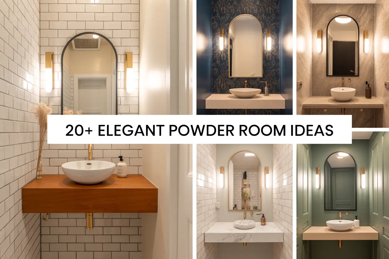 Find how to create an elegant powder room