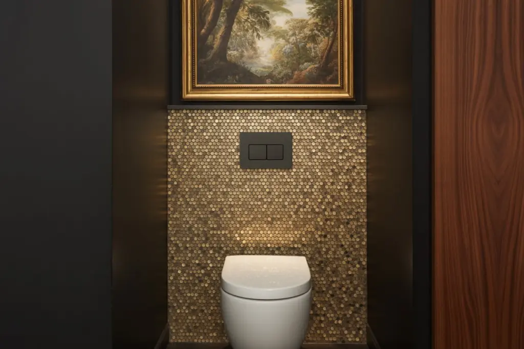 Toilet design: 20 amazing Decorative Ideas to impression you 23 Mosaic tiles