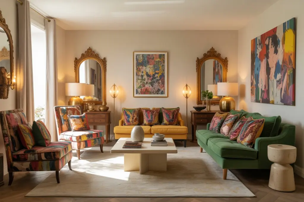 How To Use The Maximalist Style For A Color And Personality Explosion 11 Find the perfect maximalist furniture for your spring home decor.
