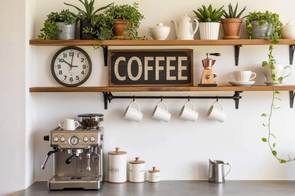 Kitchen Countertop Decoration: How to Elevate Your Kitchen carefully and creatively 10 countertop coffee station