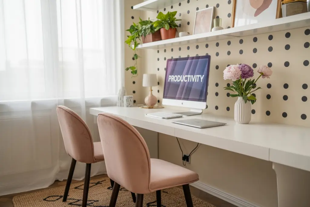 Home Office: how to design a workspace in every room 14 Modular desk in home office