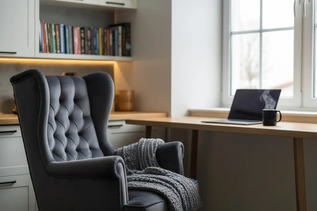 Home Office: how to design a workspace in every room 33 office nook in the kitchen