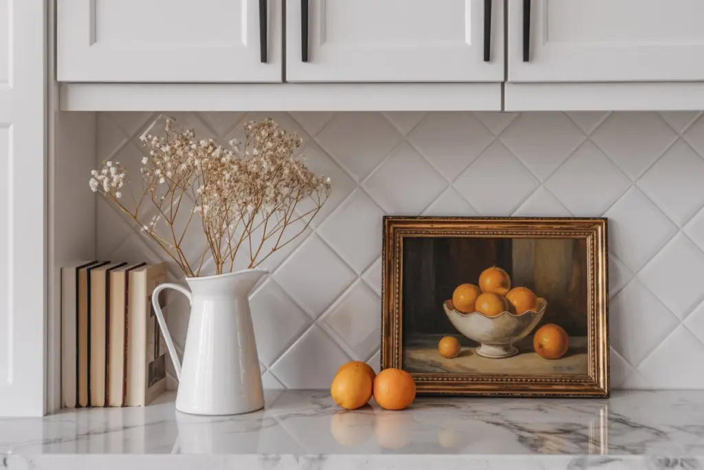 Kitchen Countertop Decoration: How to Elevate Your Kitchen carefully and creatively 6 Add a personal touch with photographs for your Kitchen Countertop Decoration