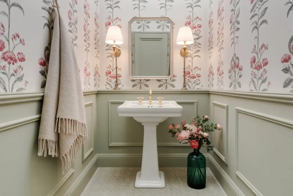 Find how to create an elegant powder room 13 Powder room pedestal sink