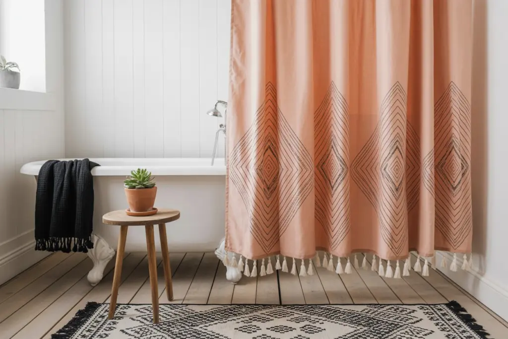 Bathroom accessories: how to choose bath mat and shower curtain 15 Why invest in a shower curtain among essential bathroom accessories?