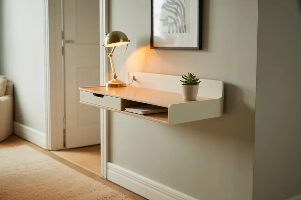 Home Office: how to design a workspace in every room 24 What type of desk should you choose for a high-traffic area?