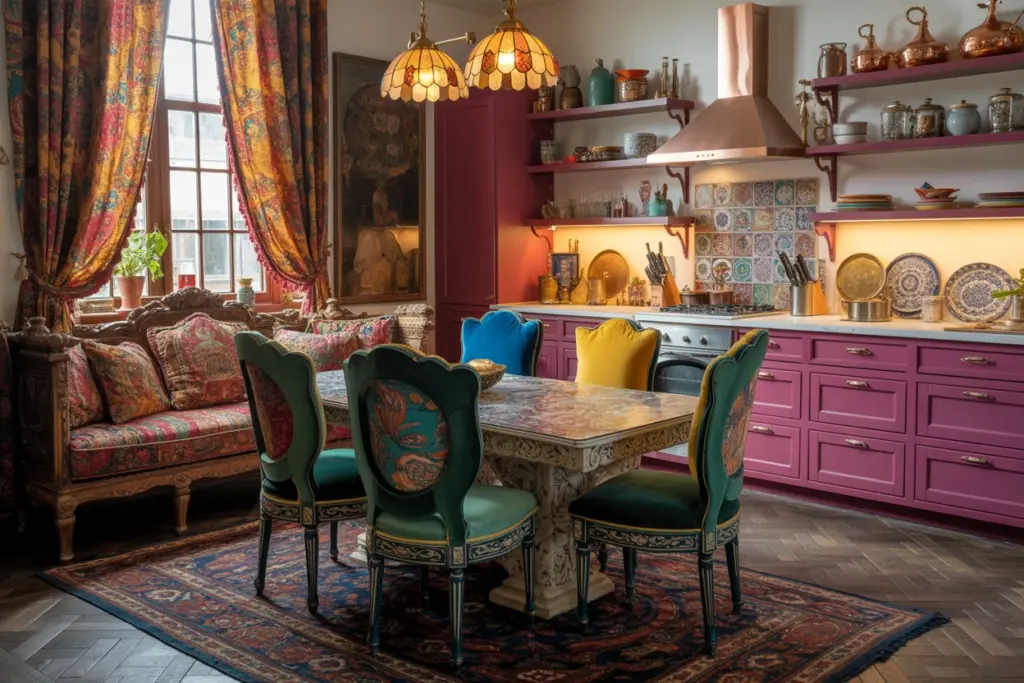 How To Use The Maximalist Style For A Color And Personality Explosion 9 Maximalist, art deco, interior decorating inspiration