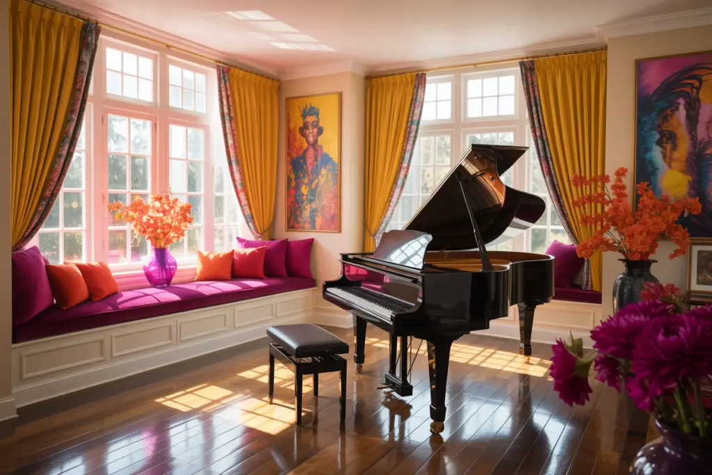 Piano Room: how to Create a fabulous ambience in your home 6 piano room design
