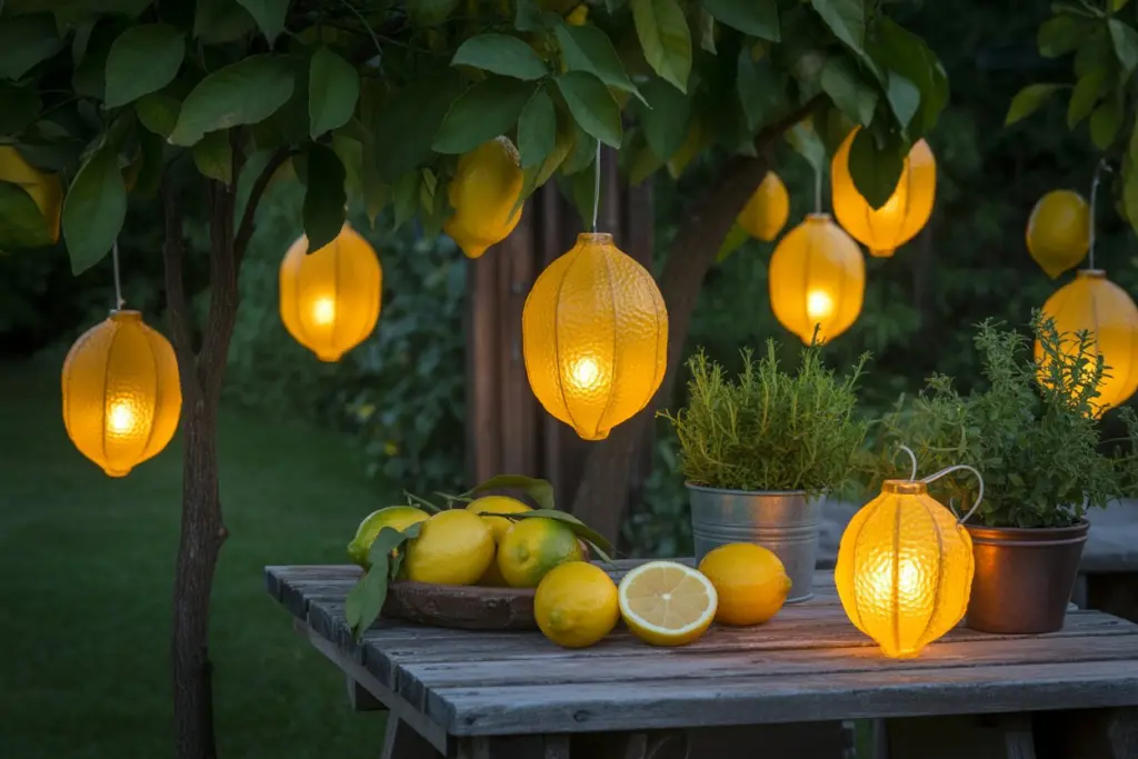 Lemon themed lanterns