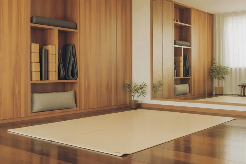 How to design a gym room at home 22 A wellness area with a Zen atmosphere