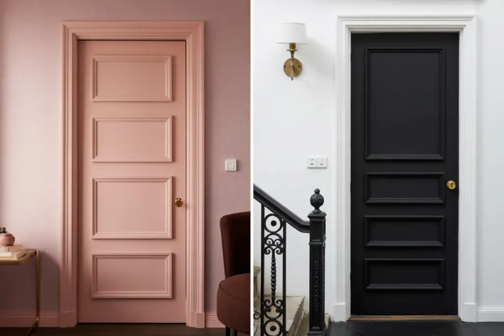 trim for pink door paint color