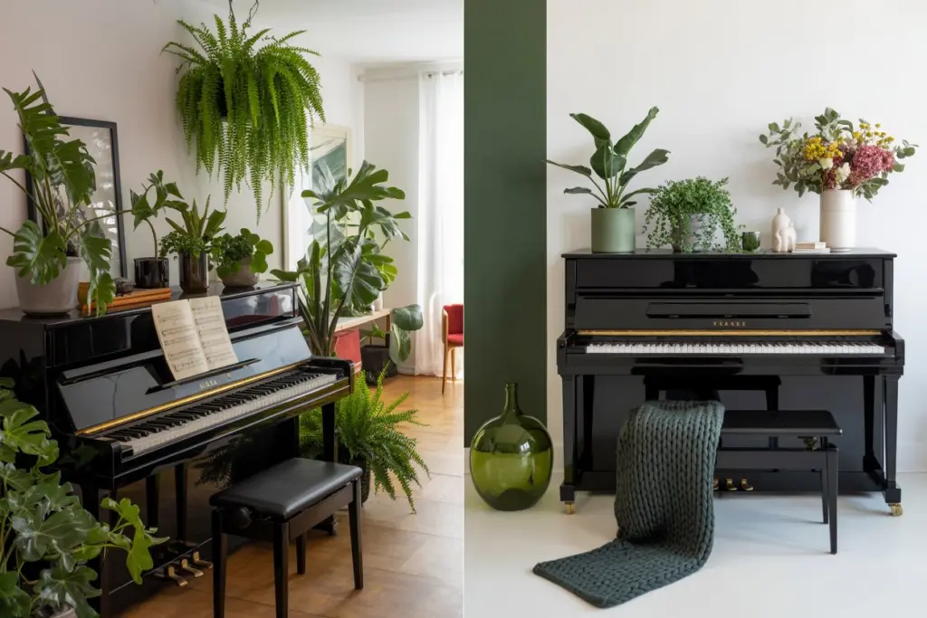 Piano Room: how to Create a fabulous ambience in your home 14 Decoration with plants