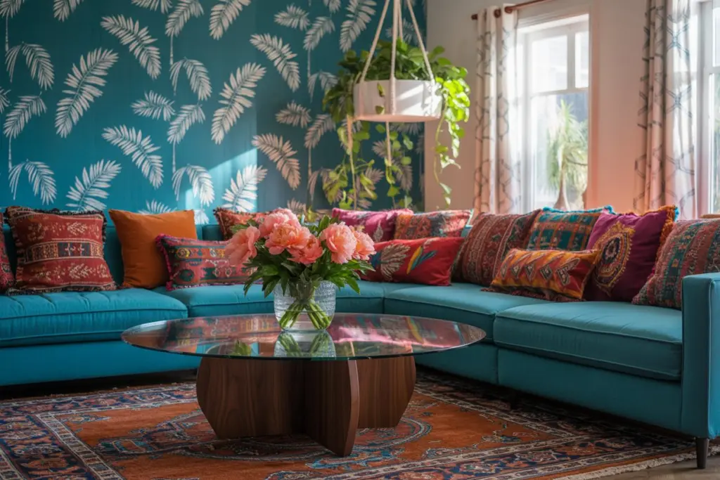 How to Infuse Your Decor with Maximalist Furniture 3 Mixing patterns and textures With Maximalist Furniture