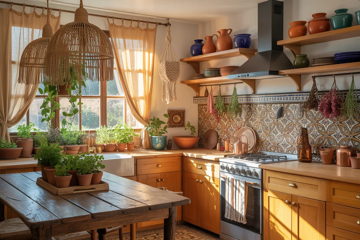 Find out How to create a Bohemian Kitchen 1 Find out How to create a Bohemian Kitchen