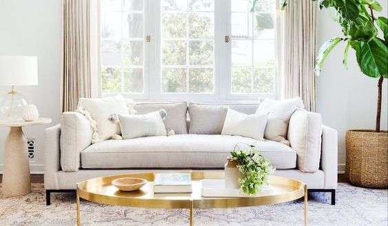 Gray sofa for living room