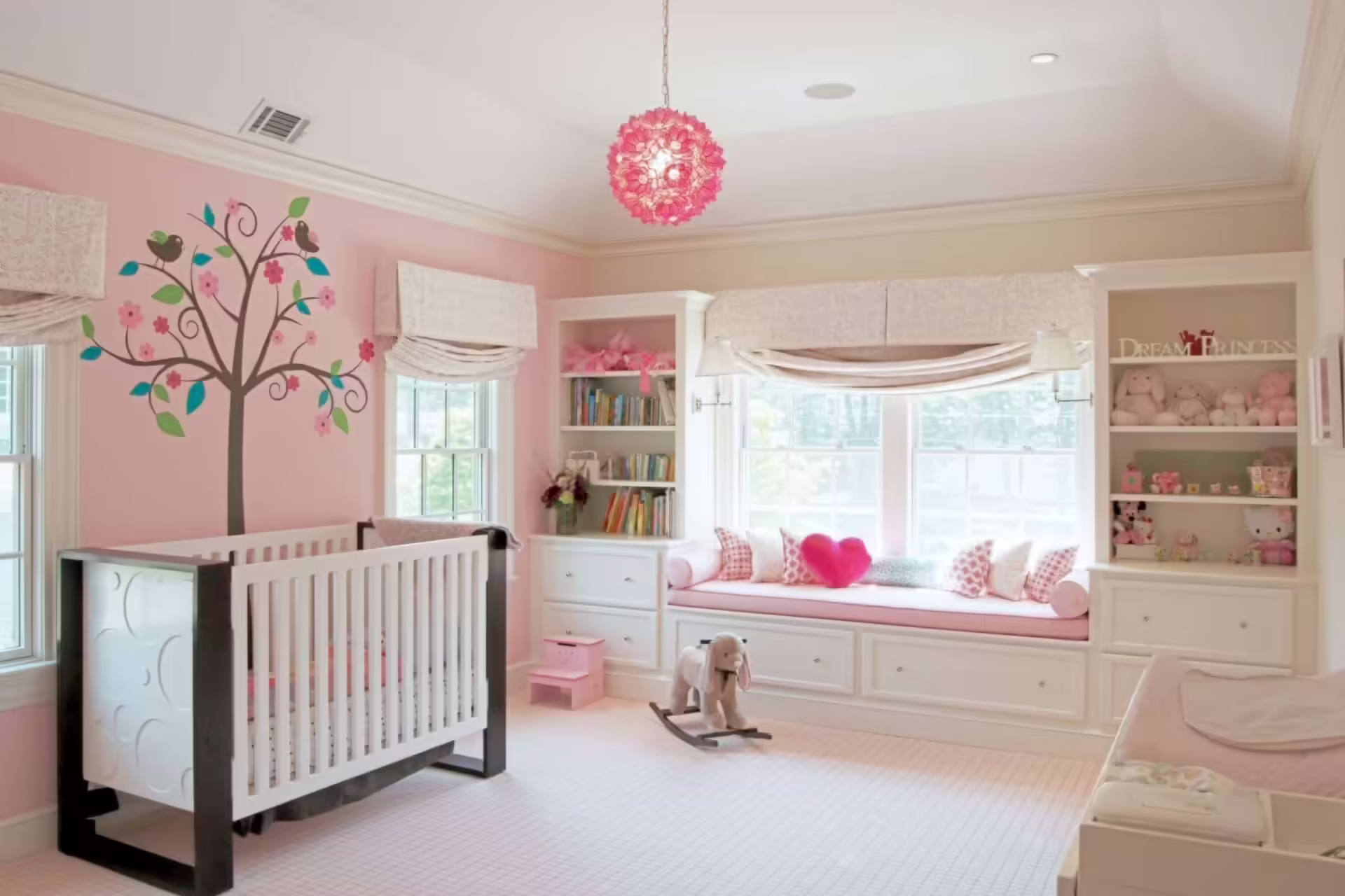 Decorating a girl nursery room requires careful consideration and attention to detail!