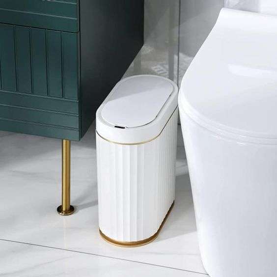 bathroom garbage can
