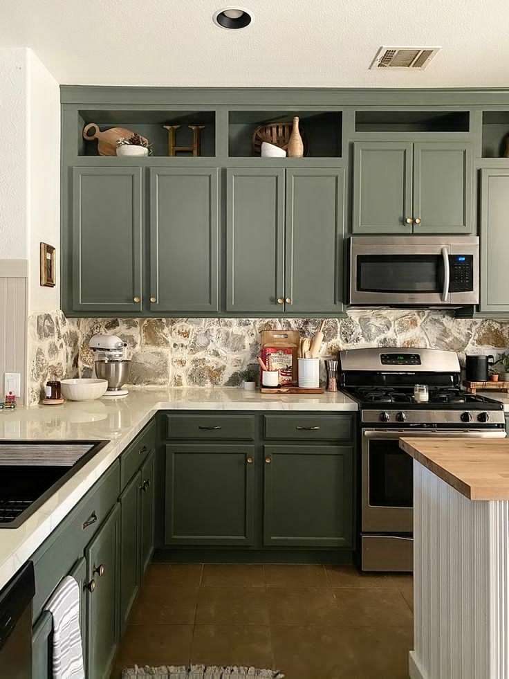 Adding open storage space to your Kitchen Cabinets