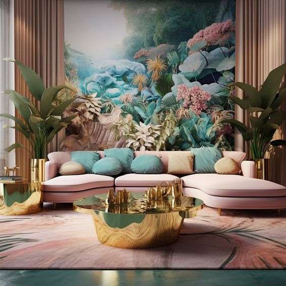 Embrace the Exuberant Charm: Maximalist Living Room Interior Decorating Inspiration