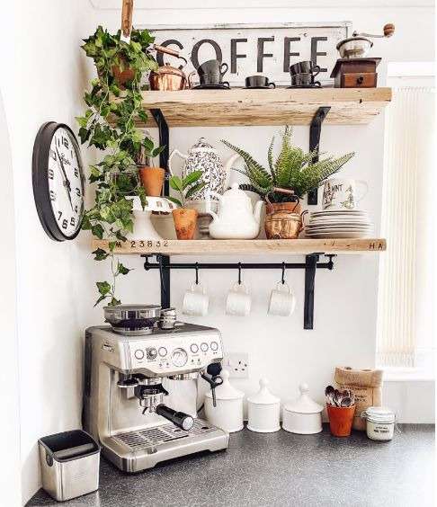 Take a gourmet break with a cup and coffee corner: 