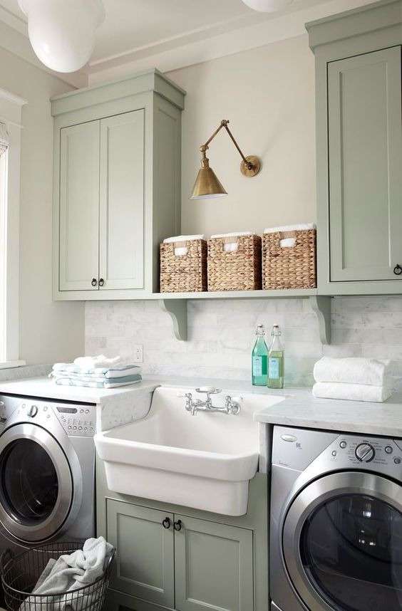 A country-style laundry room in my home