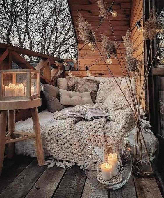 Boho Bedroom's Cozy Seating Area: 