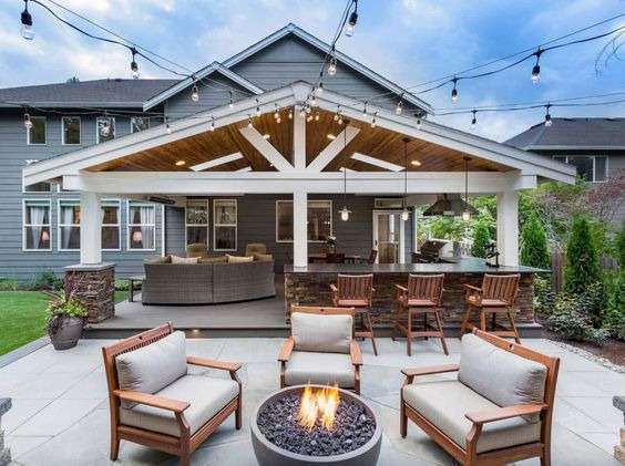 Cozy Outdoor Seating: