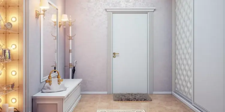 White interior door