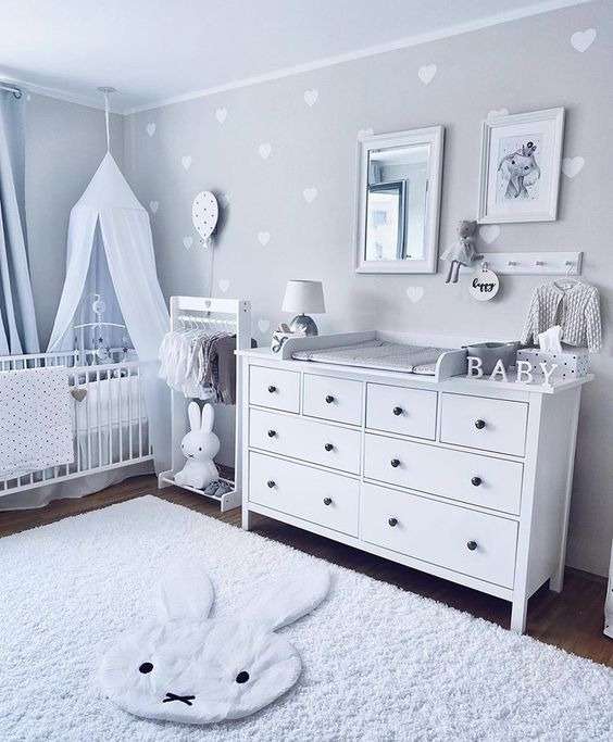 Boy nursery with soothing colors