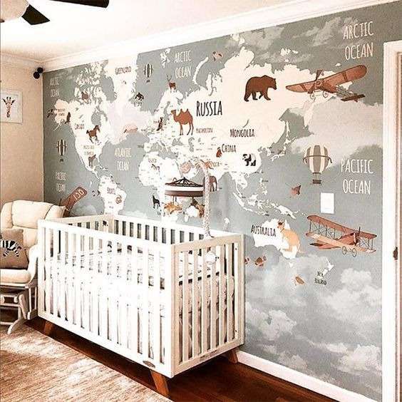World carte wall decoration