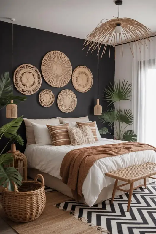 How to succeed an elegant Boho bedroom 12 Boho colors and patterns