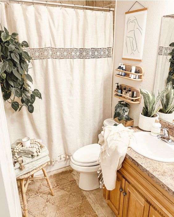 A sofa or A chair in Bohemian Bathroom: 